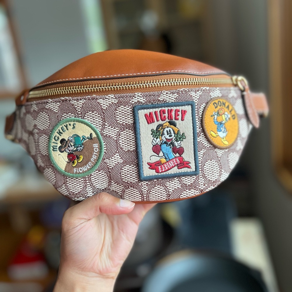 Coach Disney Collaboration Brown Belt Bag